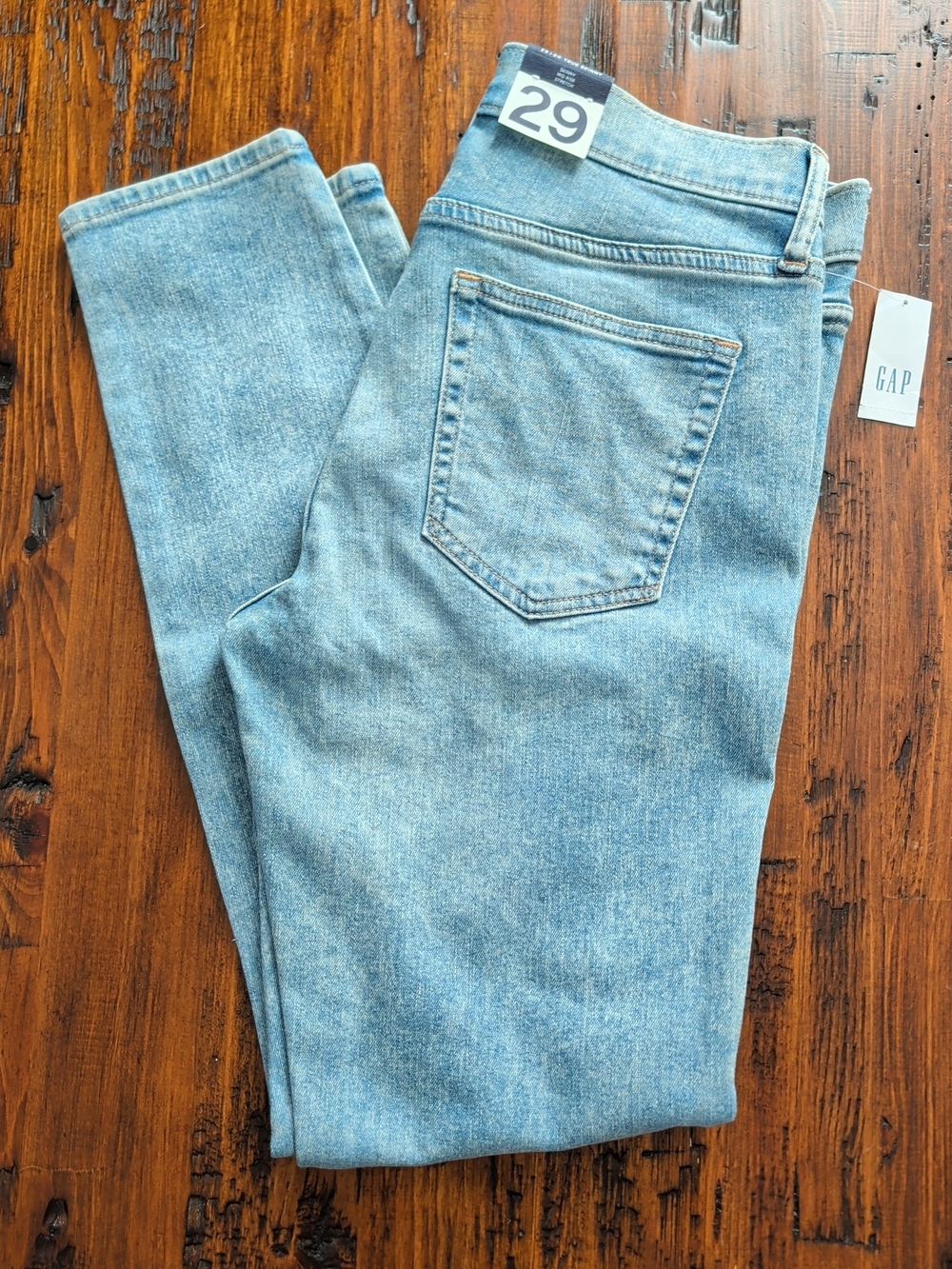 GAP Light Wash Mid-Rise Skinny Jeans Size 8/29R New